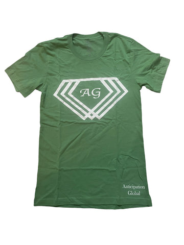 Anticipation Global Logo Shirts Forest Green / White